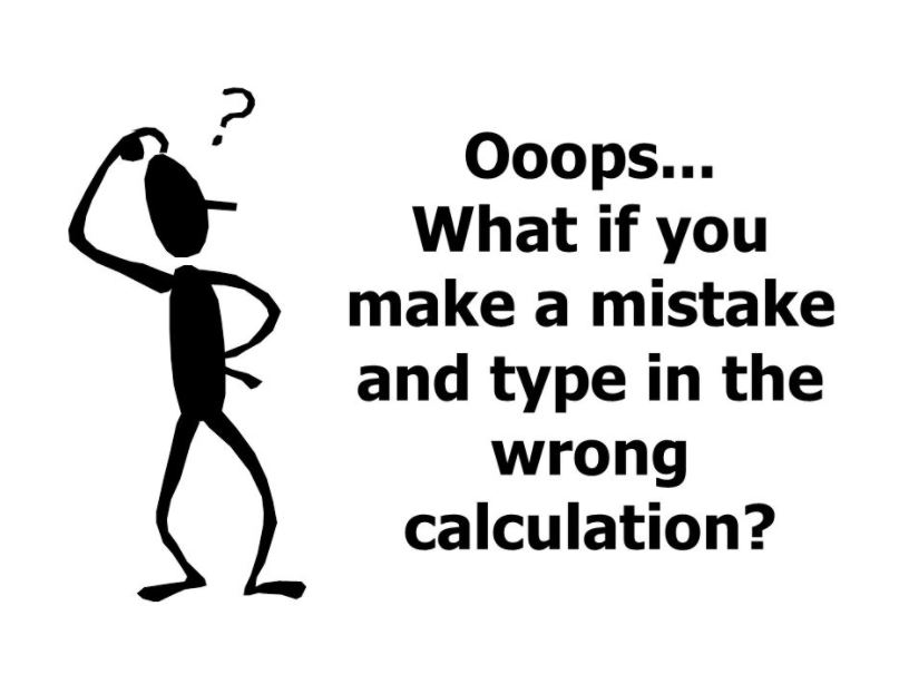 A project calculation mistake