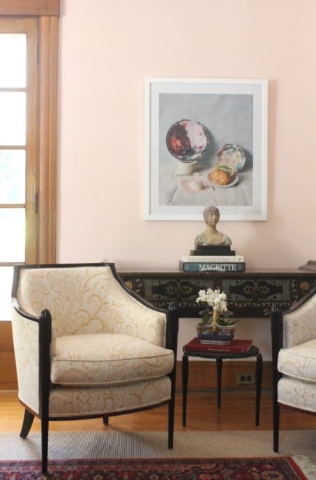 parlor room in pastel